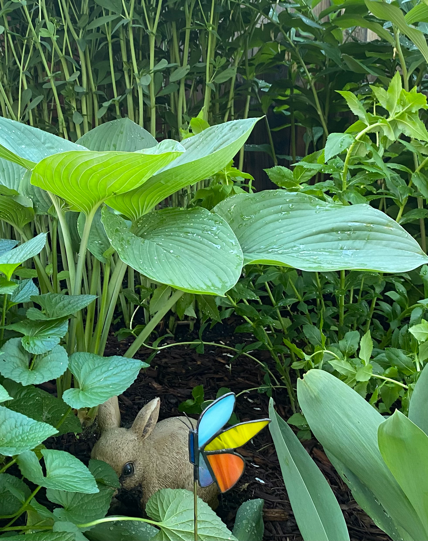 Stained Glass Butterfly Garden Stakes