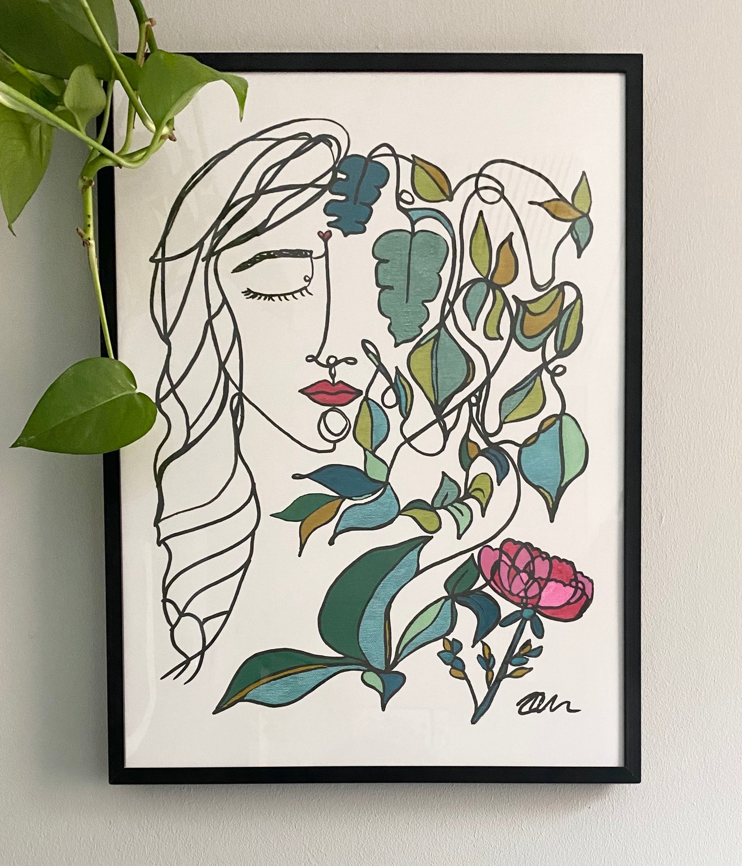 Lady Peony Fine Art Print (Unframed)